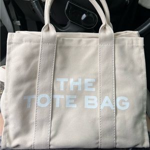 canvas letter printing shoulder bag